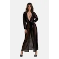 Schwarzes Peignoir PA596660 von Passion