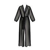 Schwarzes Peignoir PA596660 von Passion | Fesselliebe.de