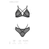 Schwarzes 2-teilges Set PA596648 von Passion | Fesselliebe.de