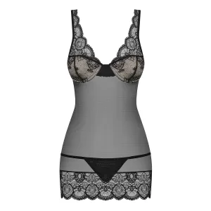 853-CHE-1 Chemise schwarz von Obsessive