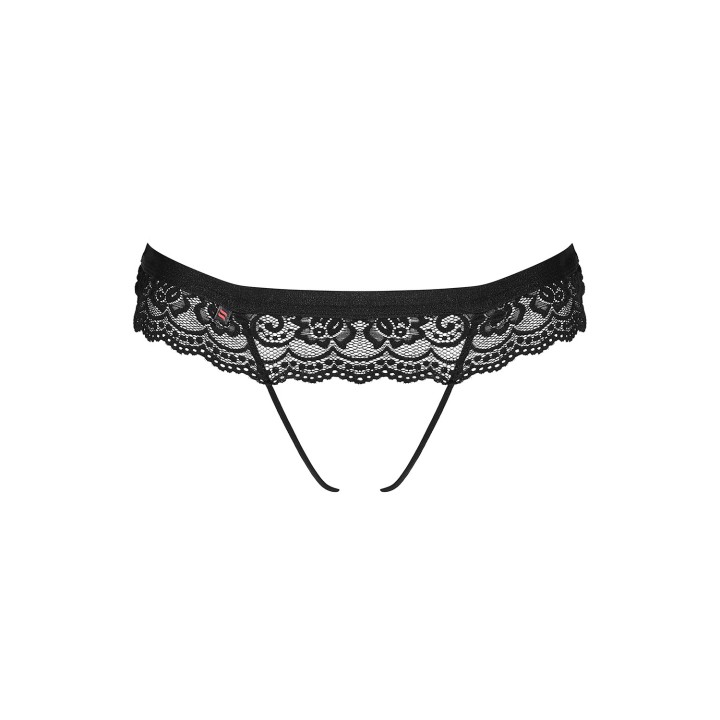 854-PAC-1 String ouvert schwarz von Obsessive | Fesselliebe.de
