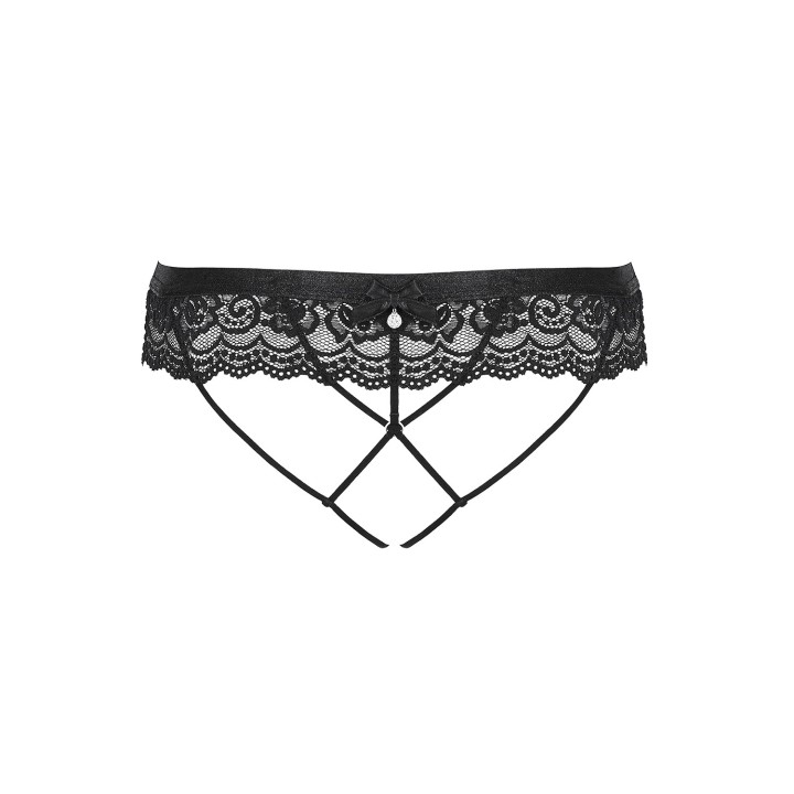 854-PAC-1 String ouvert schwarz von Obsessive | Fesselliebe.de