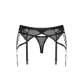 854-GAR-1 Strumpfhaltergürtel + T-String schwarz von Obsessive