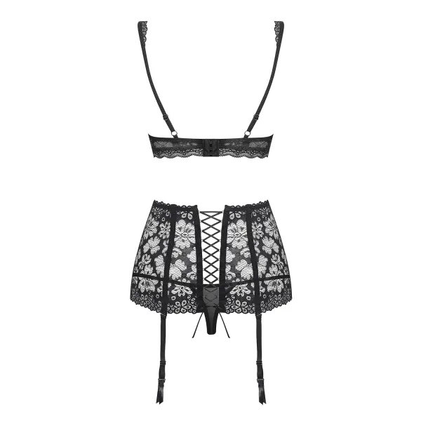 856-SEG-1 3-teilges Set schwarz von Obsessive | Fesselliebe.de