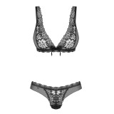856-SET-1 2-teilges Set schwarz con Obsessive | Fesselliebe.de