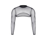 Schwarzes Damen-Top TDInge001 von Demoniq Total Domination Collection | Fesselliebe.de