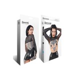 Schwarzes Damen-Top TDInge001 von Demoniq Total Domination Collection | Fesselliebe.de