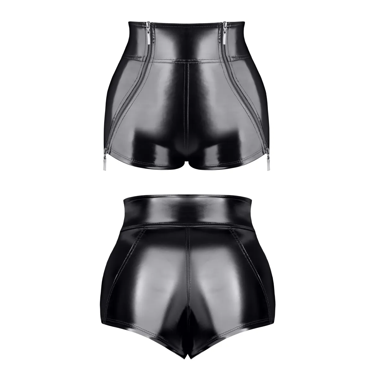 Schwarze Damen Shorts TDMona001 von Demoniq Total Domination Collection | Fesselliebe.de