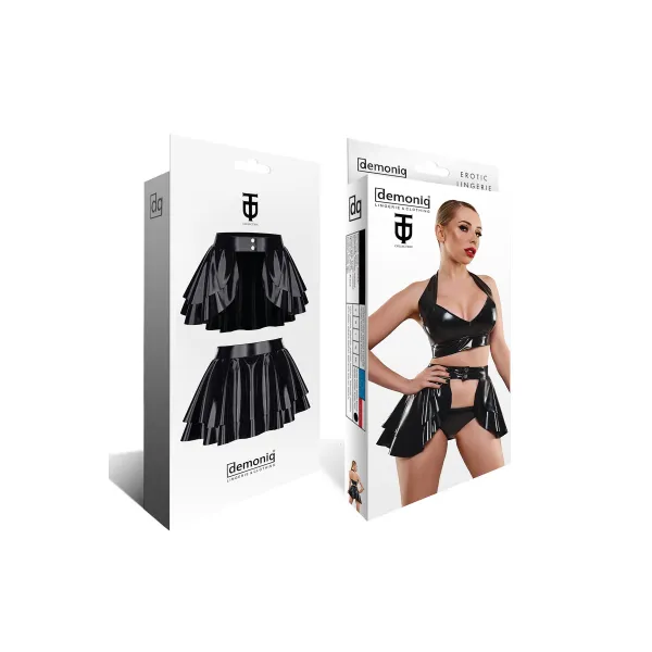 Schwarzer Damen-Rock TDMadlene001 von Demoniq Total Domination Collection | Fesselliebe.de