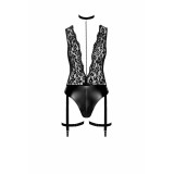 F297 Deep-V-Body mit Strumpfhalter von Noir Handmade | Fesselliebe.de