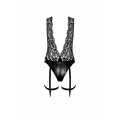 F297 Deep-V-Body mit Strumpfhalter von Noir Handmade