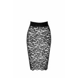 F302 halblanger Rock aus Spitze von Noir Handmade | Fesselliebe.de