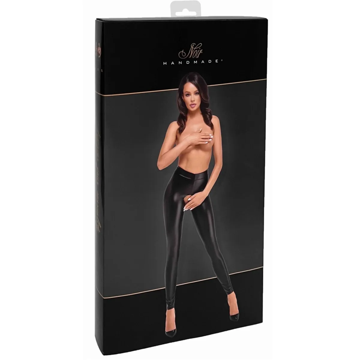 F304 Wetlook Leggings ouvert von Noir Handmade | Fesselliebe.de