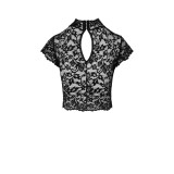 F303 bauchfreies Top aus Spitze von Noir Handmade | Fesselliebe.de