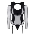 Schwarzer Straps-Body TDTrude001 von Demoniq Total Domination Collection