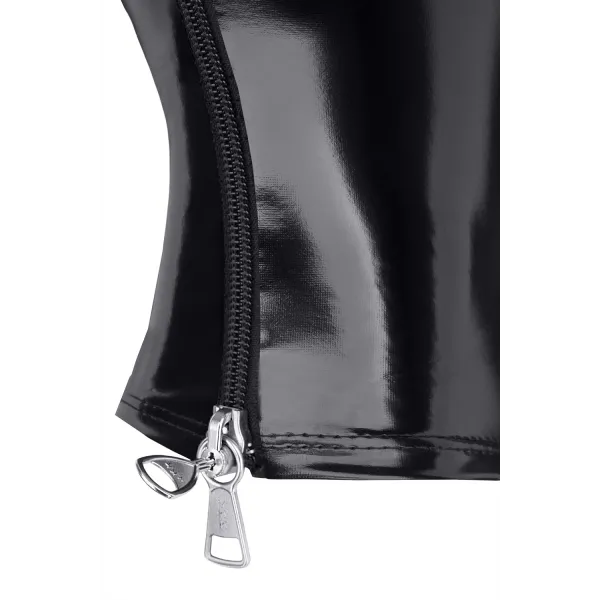 Maske TDMaskblack002 schwarz/rot von Demoniq Total Domination Collection | Fesselliebe.de