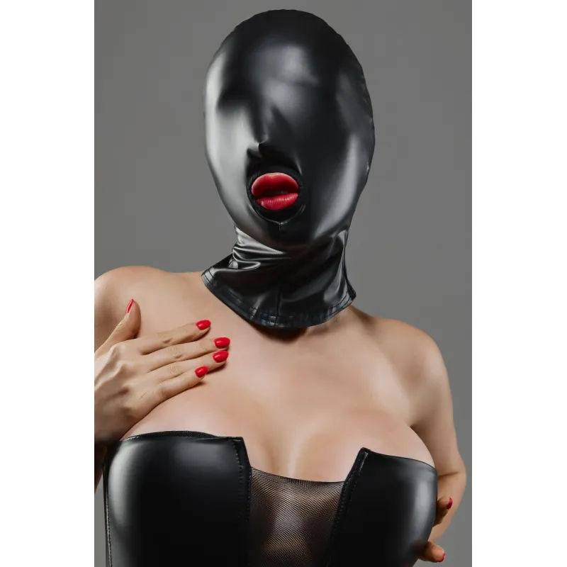 Maske TDMaskblack003 schwarz von Demoniq Total Domination Collection | Fesselliebe.de