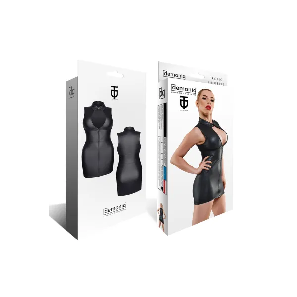 Schwarzes Minikleid TDRafaele001 von Demoniq | Fesselliebe.de