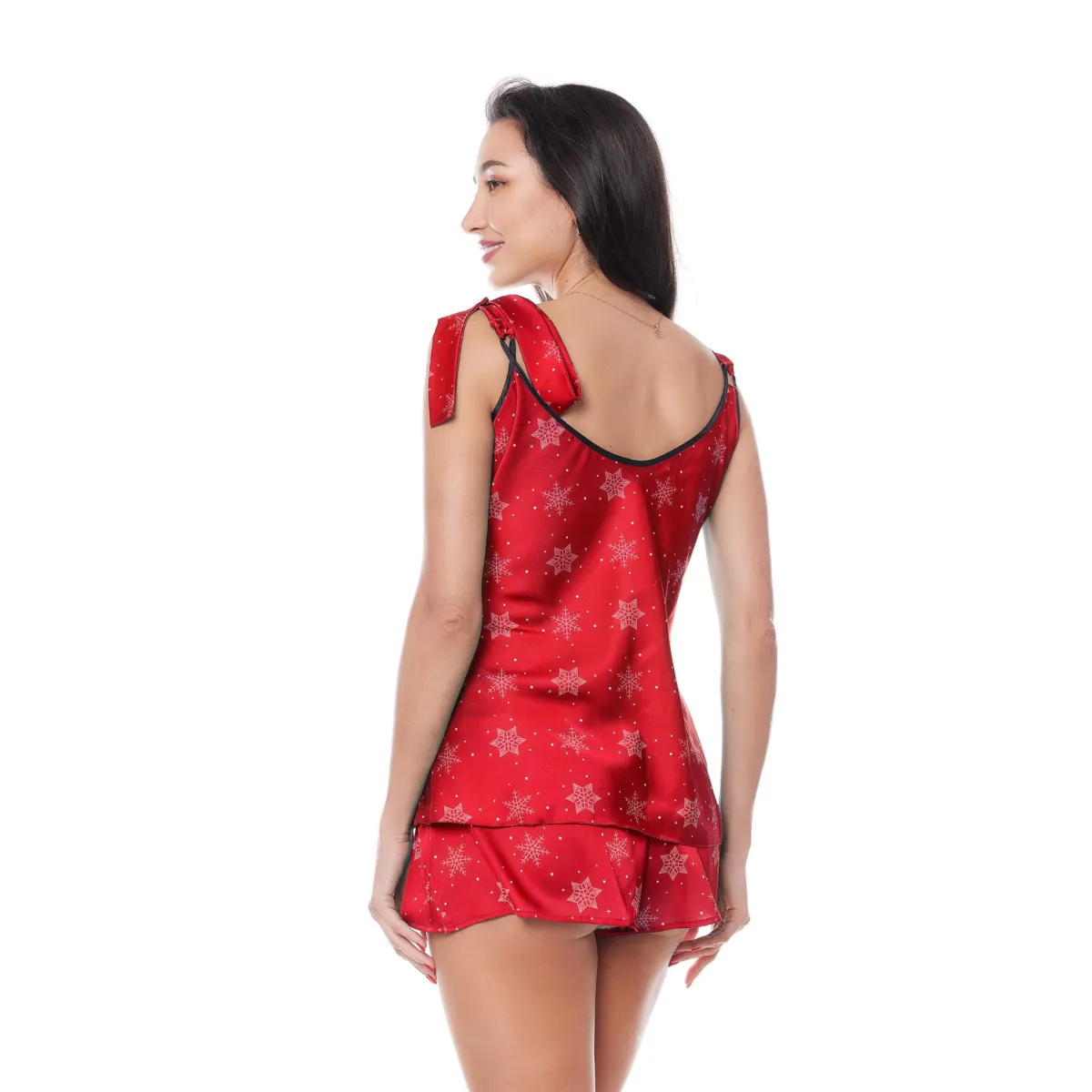 Rotes 2-teiliges Weihnachtsset mit Rentier von Anais apparel | Fesselliebe.de