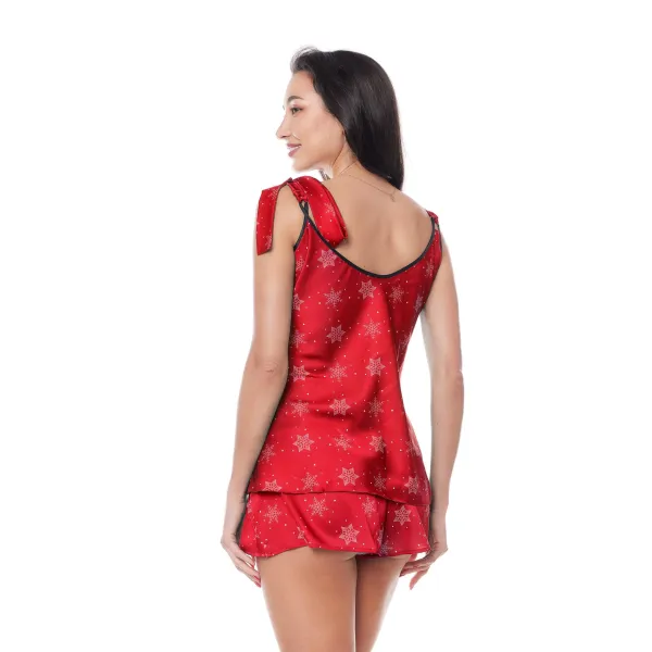 Rotes 2-teiliges Weihnachtsset mit Rentier von Anais apparel | Fesselliebe.de