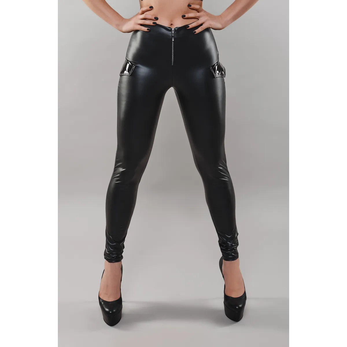 Schwarzes Leggings TDMeike001 von Demoniq | Fesselliebe.de