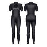Schwarzer Jumpsuit TDMitsuko001 von Demoniq | Fesselliebe.de