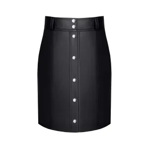 Schwarzer Damen-Rock TDLeonore001 von Demoniq Total Domination Collection