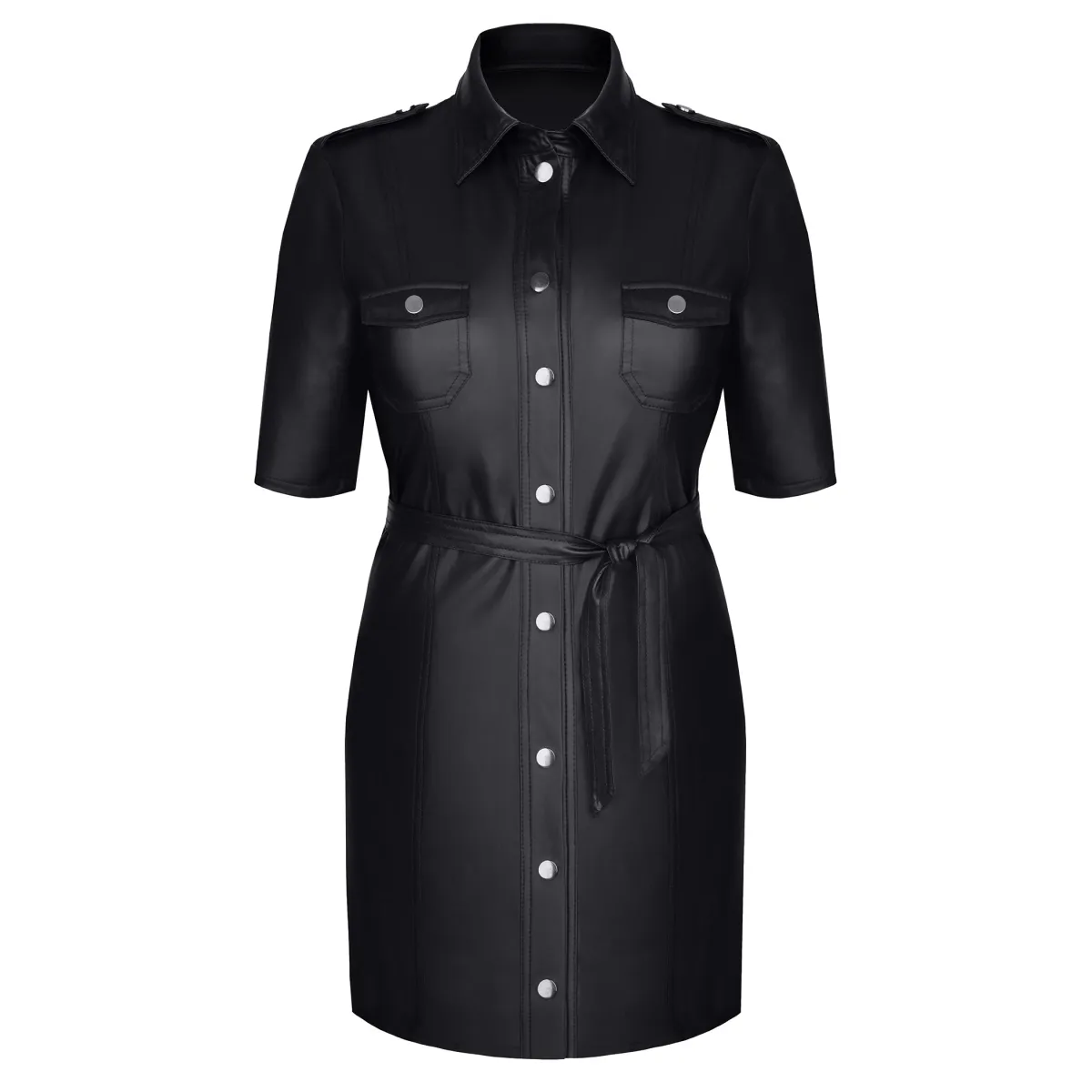 Schwarzer Mantel TDLiese001 von Demoniq | Fesselliebe.de