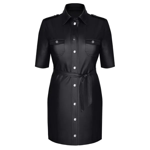 Schwarzer Mantel TDLiese001 von Demoniq | Fesselliebe.de