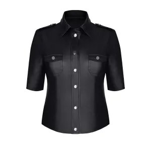 Schwarze Jacke TDLotte001 von Demoniq Total Domination Collection