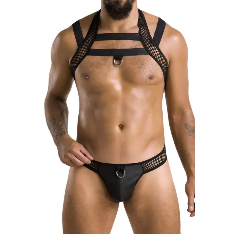 Schwarzes Harness Set 043 von Passion | Fesselliebe.de