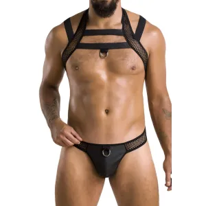 Schwarzes Harness Set 043 von Passion | Fesselliebe.de