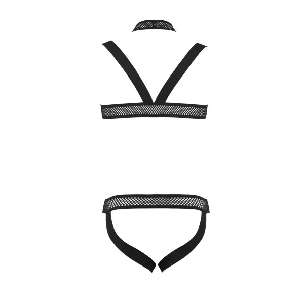 Schwarzes Harness Set 043 von Passion | Fesselliebe.de
