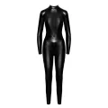 F319 Powerwetlook Catsuit mit Reißverschluss und Ring von Noir Handmade