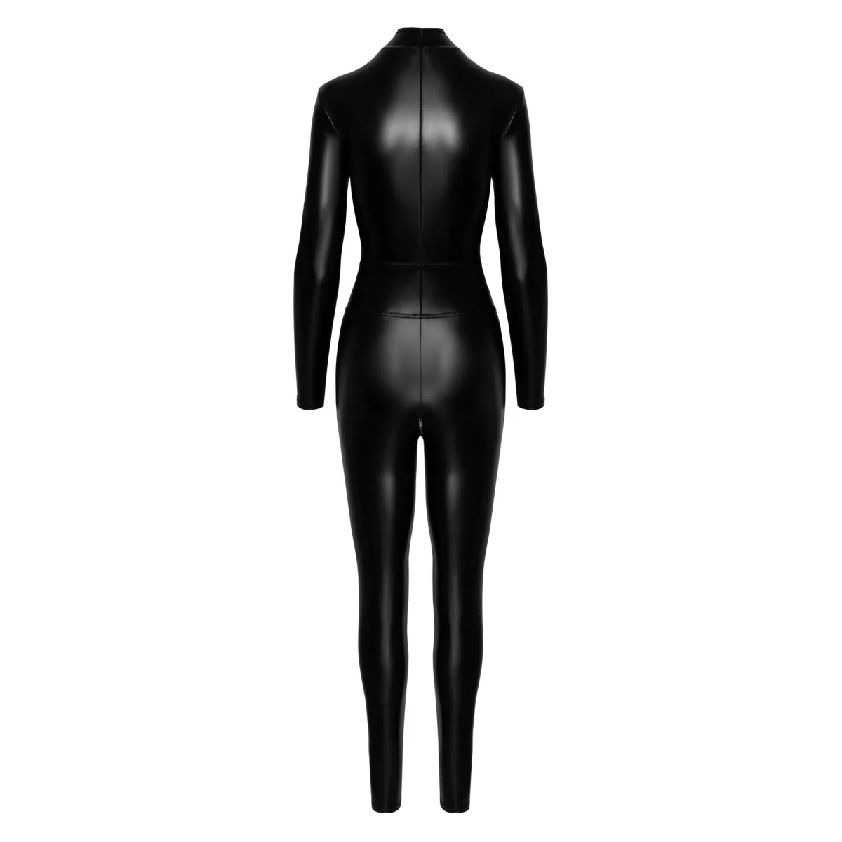 F319 Powerwetlook Catsuit mit Reißverschluss und Ring von Noir Handmade | Fesselliebe.de