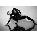 F319 Powerwetlook Catsuit mit Reißverschluss und Ring von Noir Handmade