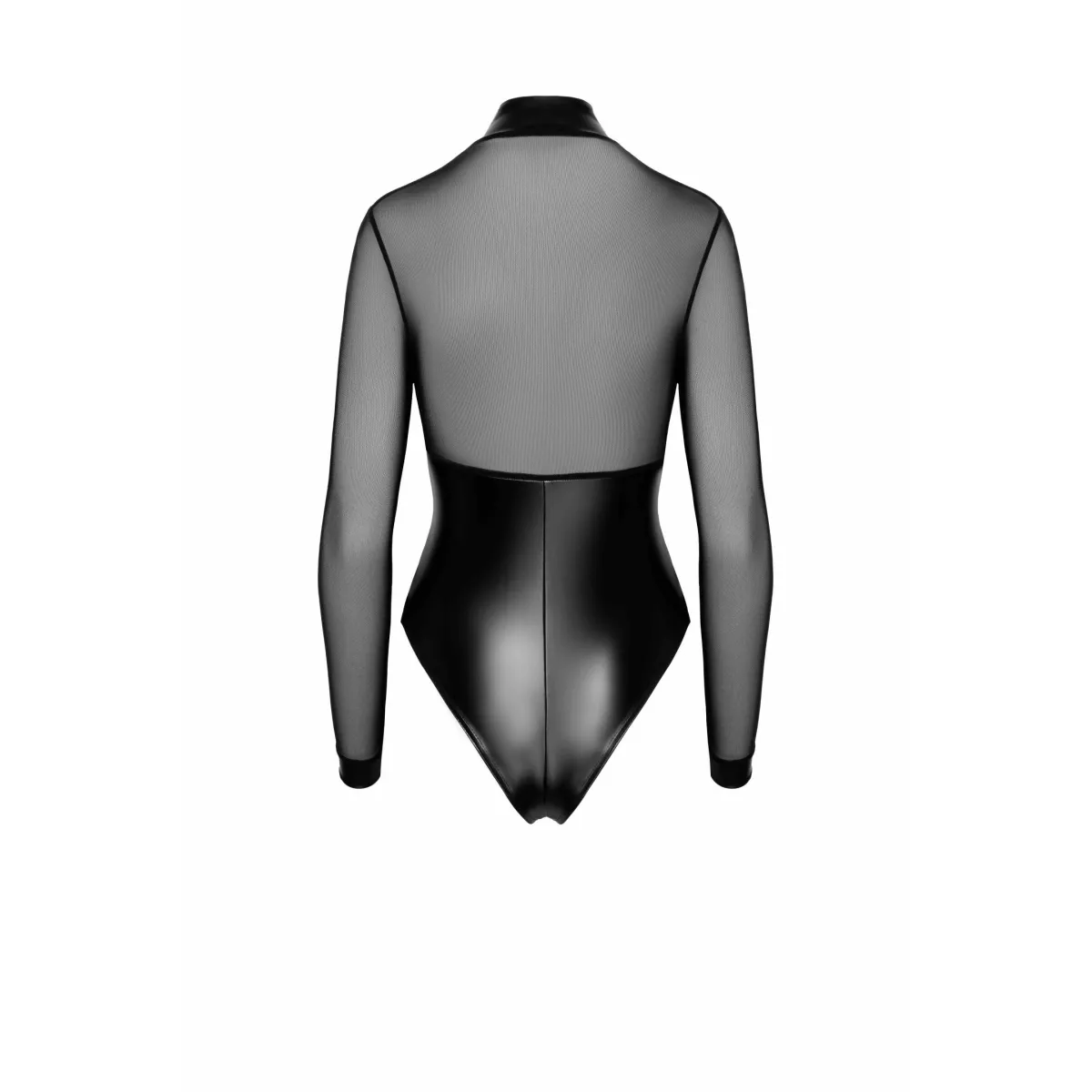 F321 Wetlook/Tüll Body mit Ringen von Noir Handmade | Fesselliebe.de