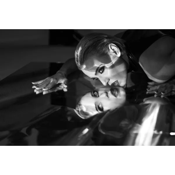 F324 Wetlook Top mit Reißverschluss von Noir Handmade | Fesselliebe.de