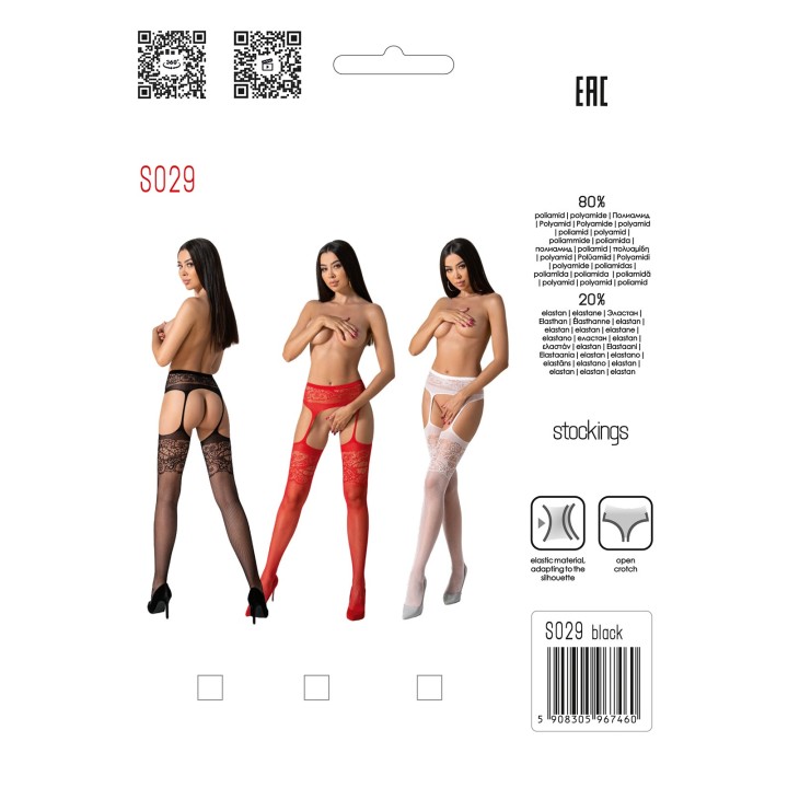 Ouvert Strumpfhose S029 rot von Passion Erotic Line | Fesselliebe.de