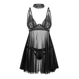 Babydoll Donarella schwarz von Obssesive | Fesselliebe.de