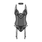 Strapshemd Set Donarella schwarz von Obsessive | Fesselliebe.de