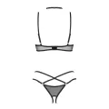 3-teilges ouvert Set Donarella schwarz von Obsessive