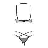 3-teilges ouvert Set Donarella schwarz von Obsessive | Fesselliebe.de