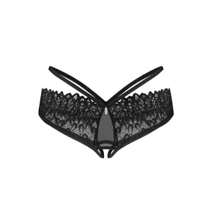 Slip ouvert Donarella schwarz von Obsessive