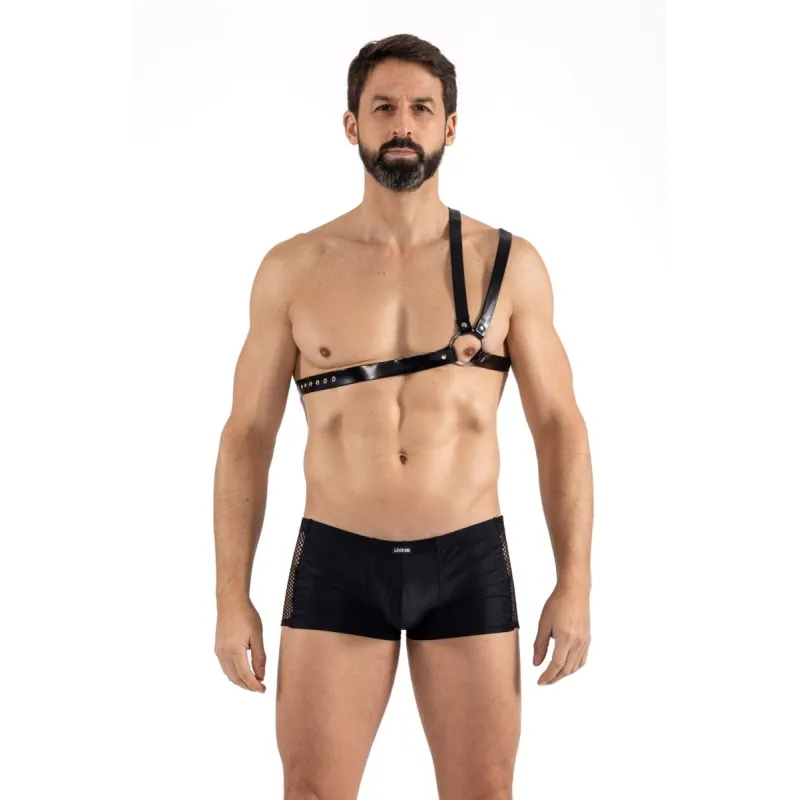 Schwarzer Schulter-Harness LM275018BLK von Look Me | Fesselliebe.de
