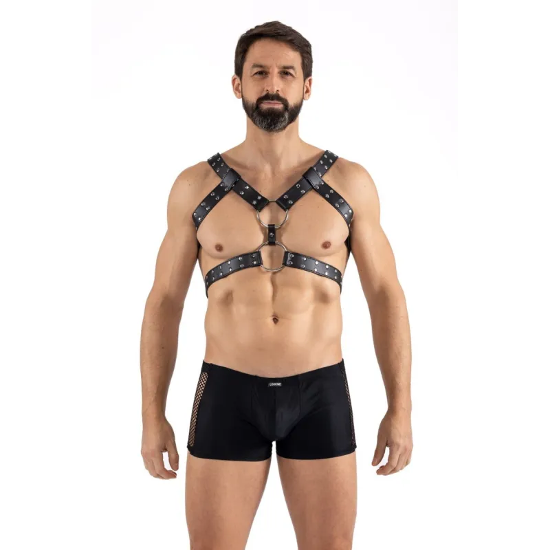 Schwarzer Schulter-Harness LM275019BLK von Look Me | Fesselliebe.de
