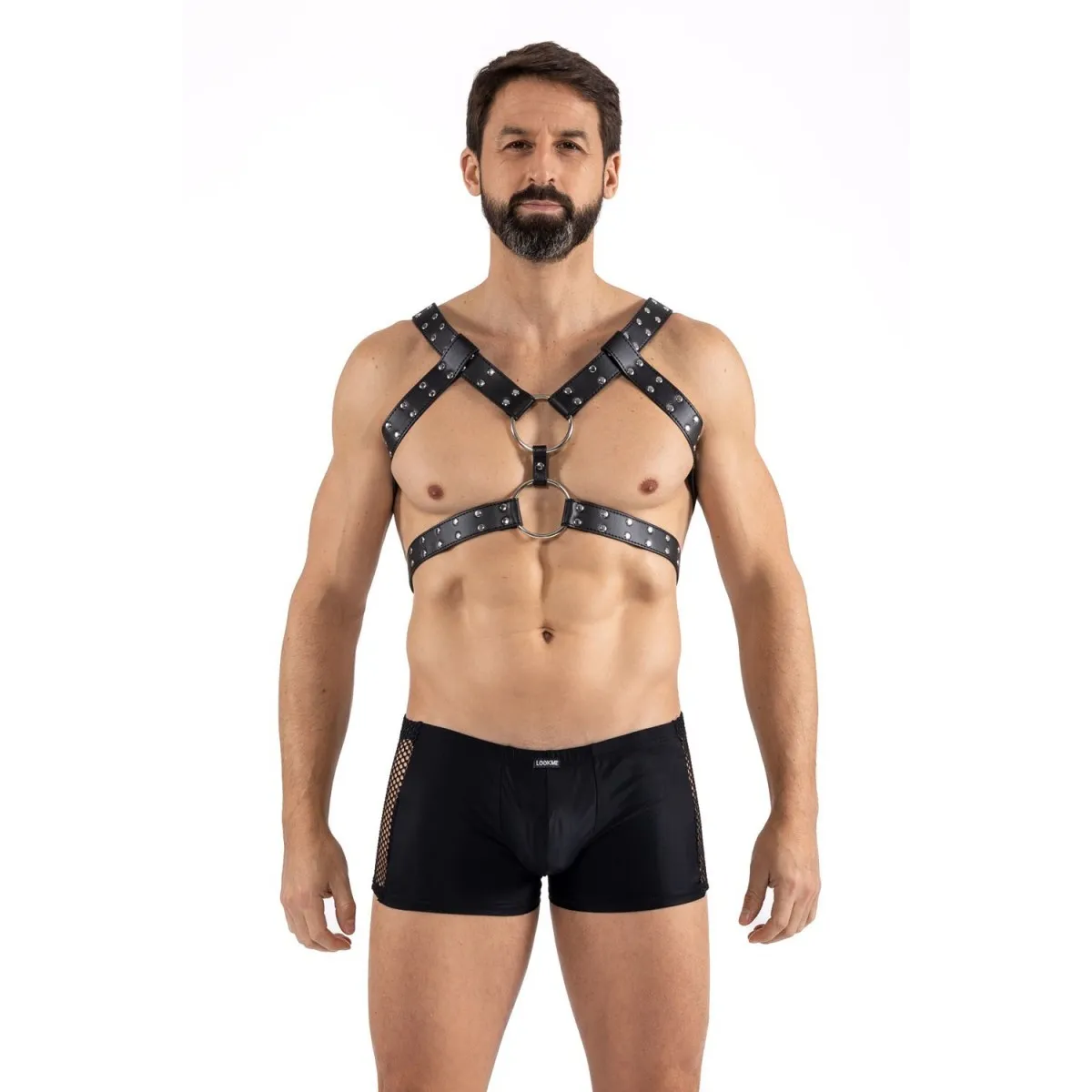 Schwarzer Schulter-Harness LM275019BLK von Look Me | Fesselliebe.de
