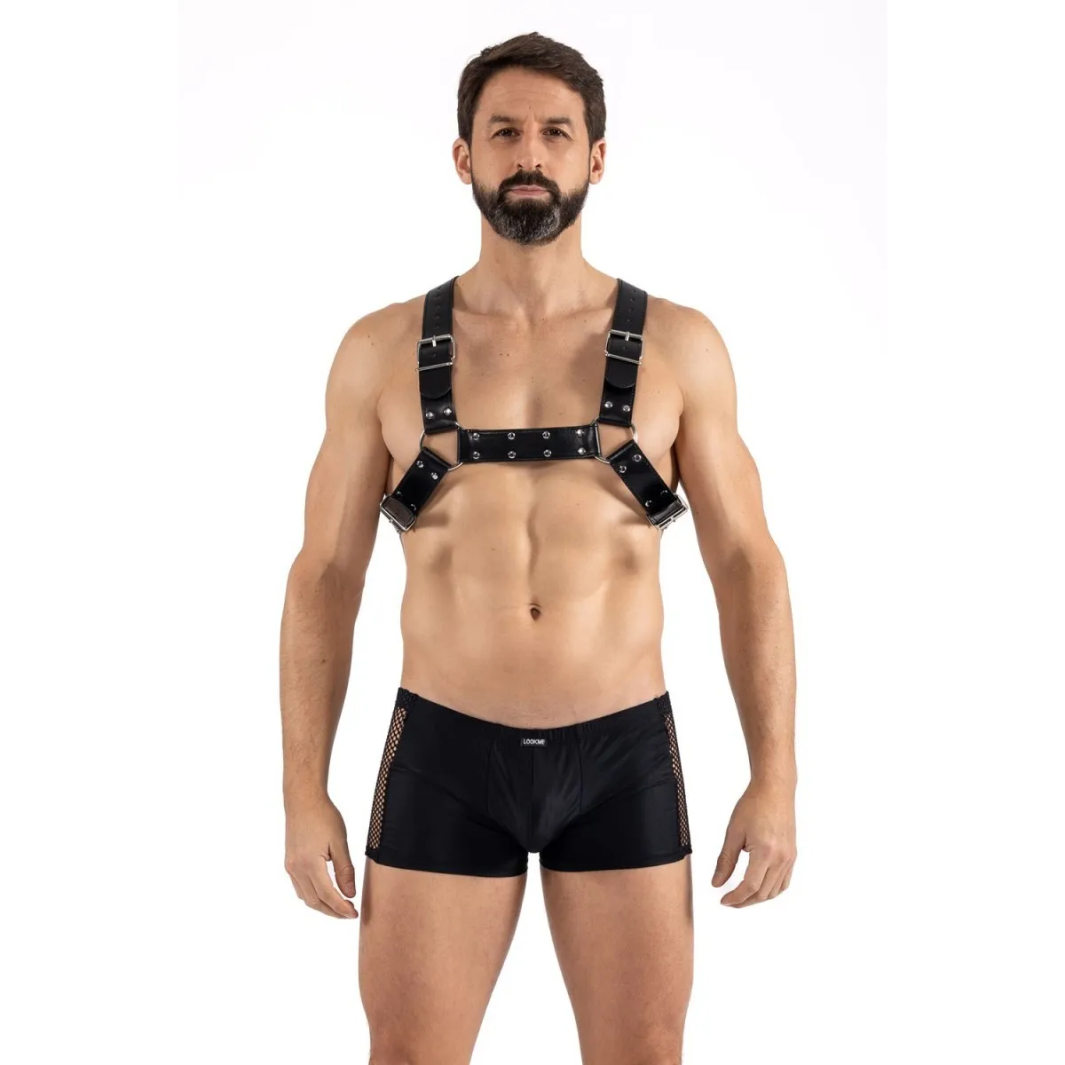 Schwarzer Schulter-Harness LM275017BLK von Look Me | Fesselliebe.de