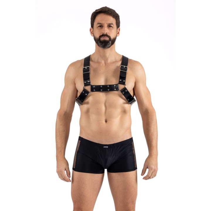 Schwarzer Schulter-Harness LM275017BLK von Look Me | Fesselliebe.de