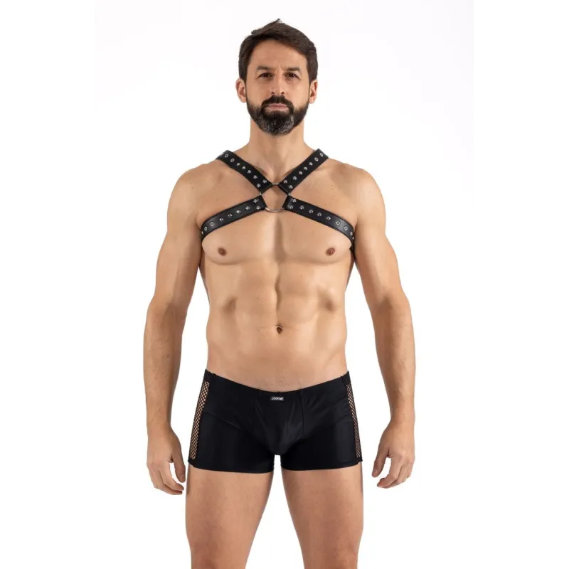 Schwarzer Schulter-Harness LM275016BLK von Look Me | Fesselliebe.de